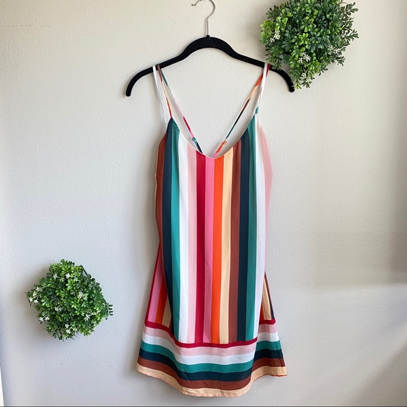 fab'rik Dresses & Skirts - Fab'rik colorful striped dress size Medium